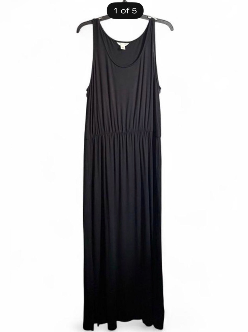 Caslon Black Sleeveless Maxi Dress size Large